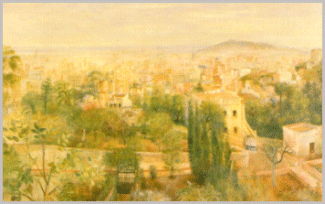 Barcelona (hacia 1950), Olga Sacharoff. Colección Hermanos Mir. En Paisatges de Catalunya