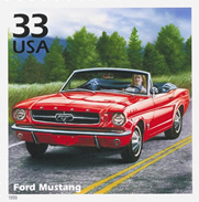 Sello commemorativo Ford Mustang