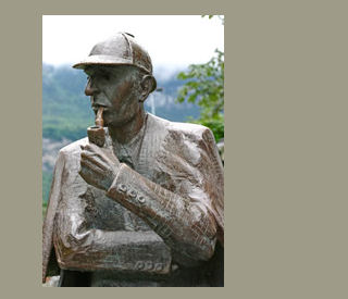 Estatua de Sherlock Holmes en Meiringen, Suiza