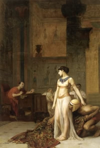 Cleopatra i Cèsar. Pintura de J.L. Gérôme