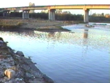 Desembocadura de l'Anoia al Llobregat al seu pas per Martorell